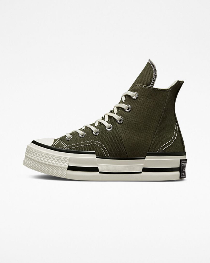 Tenisky Vysoke Converse Chuck 70 Plus Damske Olivovo Zelená Čierne | SK KDRSL1